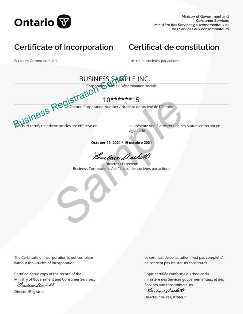 sample-of-certificate-of-incorporation-ontario-business-registration